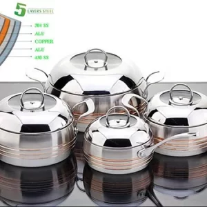 Lightweight Al-SS430 Tri-Ply Plates