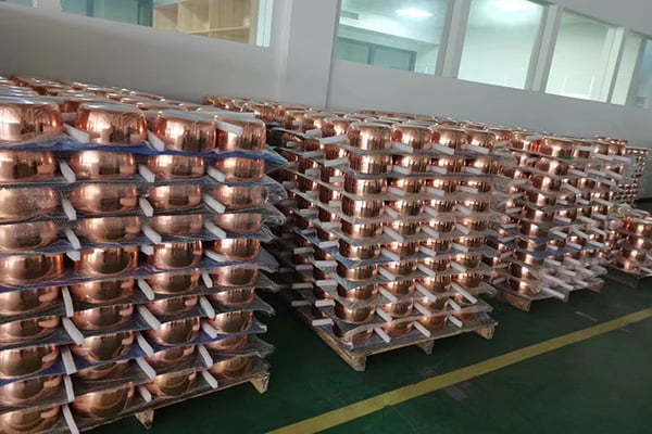 Caso de cliente europeo: placa de cocina compuesta de cobre de 5 capas SS304+Al+Cu+Al+SS430