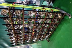 Hoja de cocina compuesta de tres capas